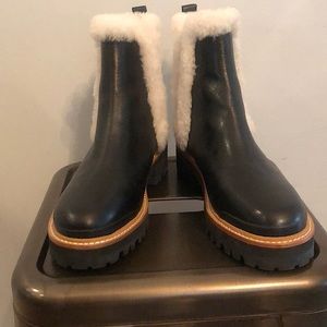 Black Marc Fisher Sherling Boots. NWT